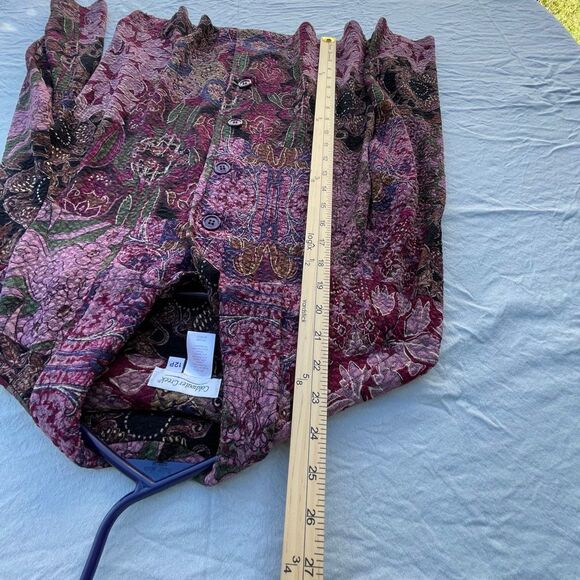 Vintage Coldwater creek made in USA textured button front top. - Picture 5 of 10